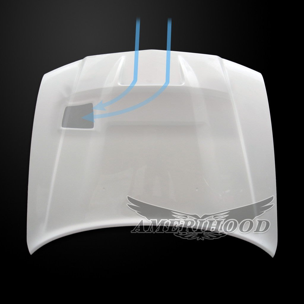 AmeriHood - Dodge Charger Model 2011-2014 SRT2 Style Functional Heat Extraction Hood