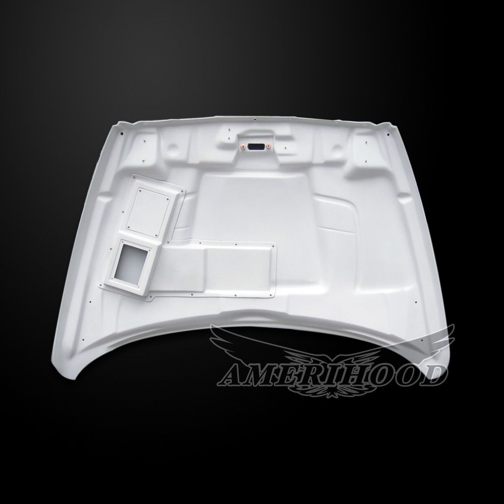 AmeriHood - Dodge Ram 3500 2003-2009 Type-CLG Style Functional Ram Air Hood