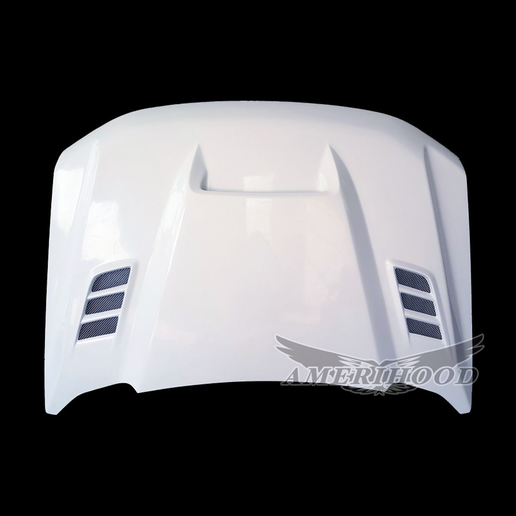 AmeriHood - Ford F-350 2023-2025 Type-SSK Style Functional Heat Extraction Ram Air Hood (Vehicle Registration Card Required)