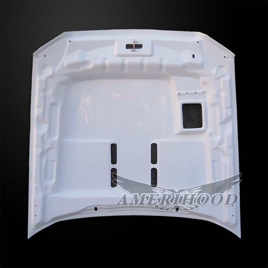 AmeriHood - Ford Mustang GT500 2010-2014 Type-SS Style Functional Heat Extraction Ram Air Hood