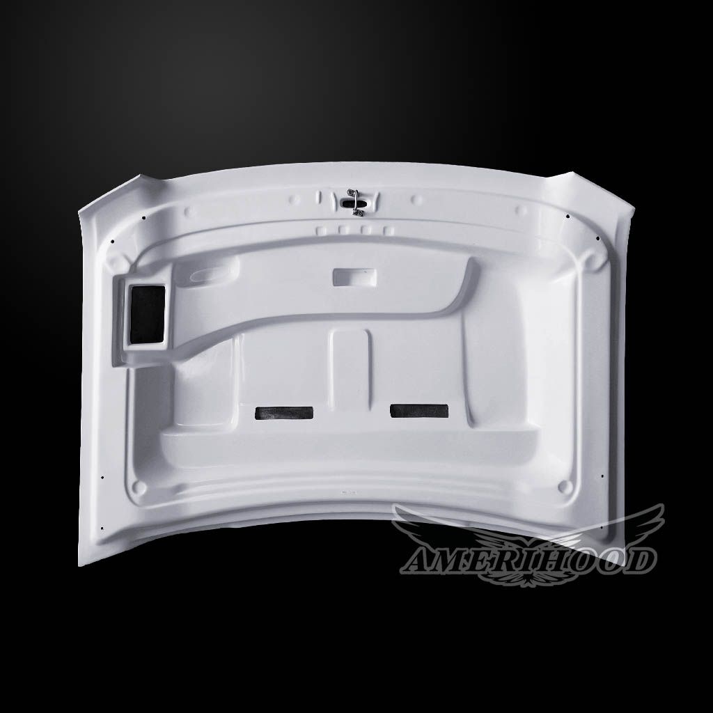 AmeriHood - GMC Sierra 2500HD 2015-2019 BFT Style Functional Heat Extractor Ram Air Hood