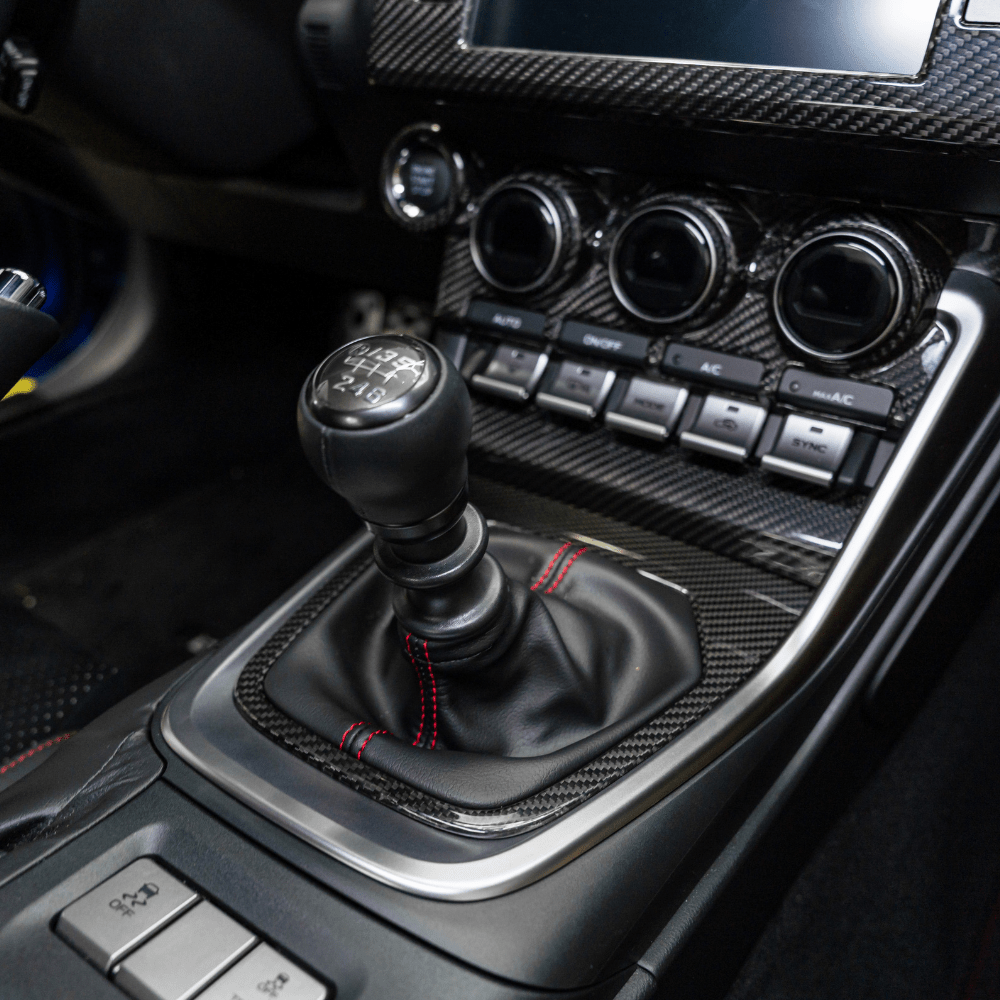 JDMuscle 22+ BRZ/GR86 MT Pre-preg Carbon Fiber Shifter Trim Cover w/ Gloss Finish