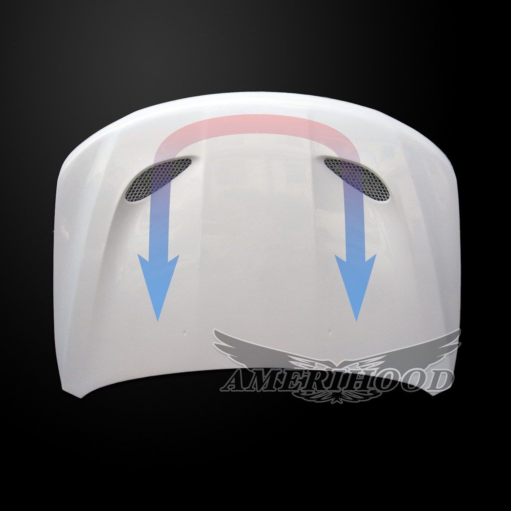 AmeriHood - Jeep Grand Cherokee WK 2022 Type-SRT8 Style Heat Extractor Hood