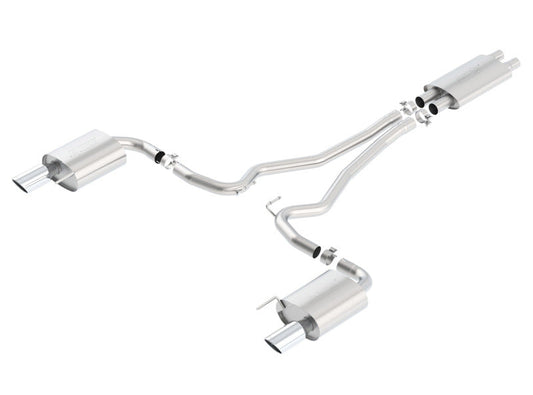 Borla Touring Cat-Back 15 Ford Mustang GT 5.0L V8 MT/AT 2.5in pipe 4in tip 140589