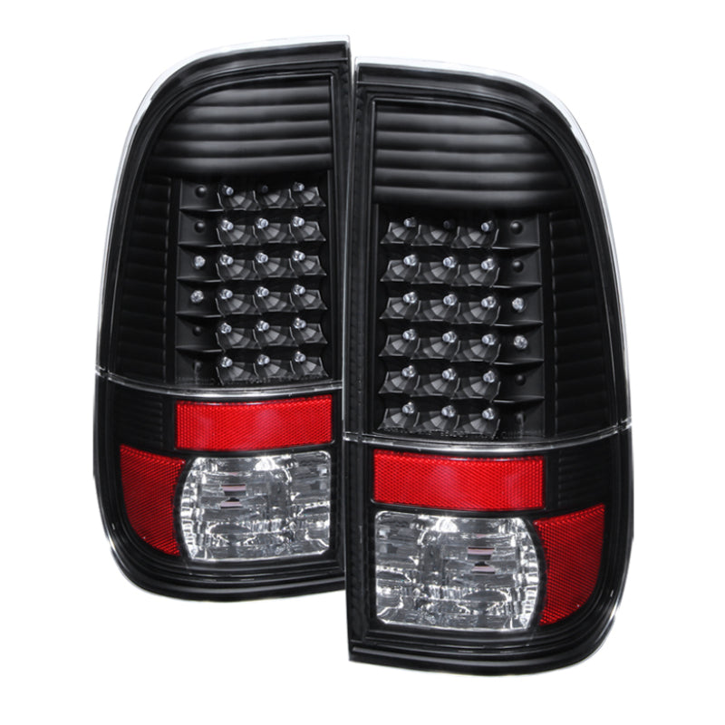 xTune Ford Super Duty 08-15 LED Tail Lights Black ALT-JH-FS08-LED-BK