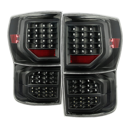 xTune Toyota Tundra 07-13 LED Tail Lights Black ALT-JH-TTU07-LED-G2-BK