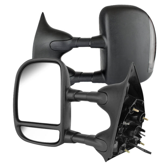 SPYDER Xtune Pair Ford Superduty 02-07 Extendable Power Heated Adjust Mirror Smoke MIR-FDSD99S-PW-SM 9925047