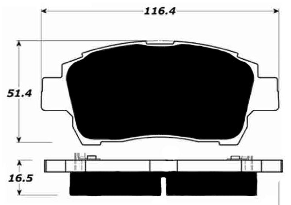 Porterfield Brake Pads for 2002 TOYOTA MR 2 SPYDER