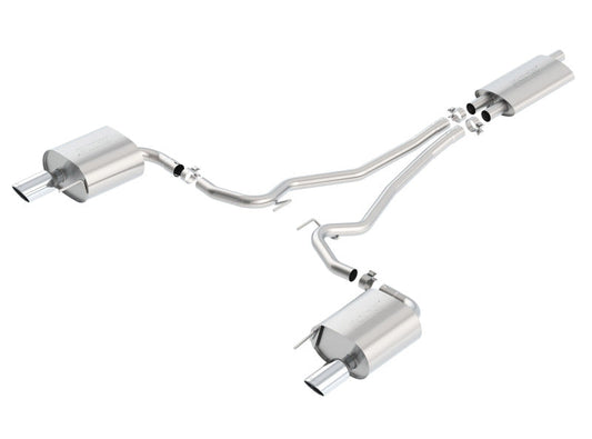 Borla Touring Cat Back 15-17 Ford Mustang 2.3L EcoBoost MT/AT 2.25in pipe 4in tip 140583