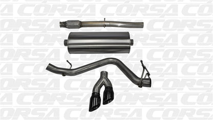 Corsa Performance 14 GMC Sierra/Chevy Silv 1500 Crew Cab/Short Bed 5.3L V8 Black Sport