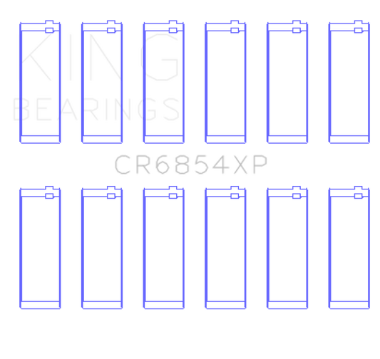 King Engine Bearings BMW 95 M3 S50830 (Size STD) Performance Rod Bearing Set