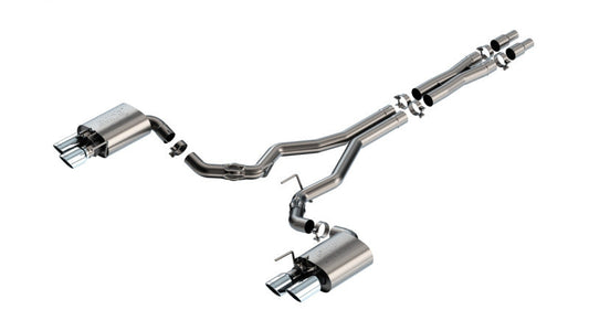 Borla 2024 Ford Mustang GT 5.0L V8 w/ Active Exhaust ATAK Cat-Back Exhaust System 140963
