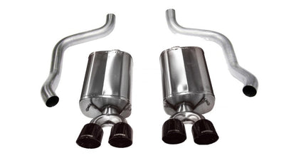 Corsa Performance 09-13 Chevrolet Corvette C6 6.2L V8 Black Sport Axle-Back Exhaust