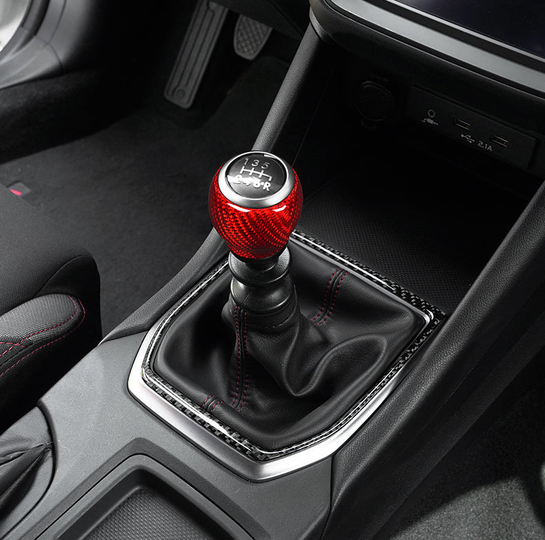 JDMuscle [22-25 WRX] Tanso Dry Carbon Fiber Shift Knob Surround Cover