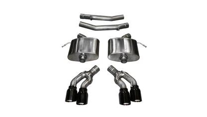 Corsa Performance 2016 Cadillac CTS V 6.2L V8 2.75in Black Xtreme Axle-Back Exhaust 156Z5