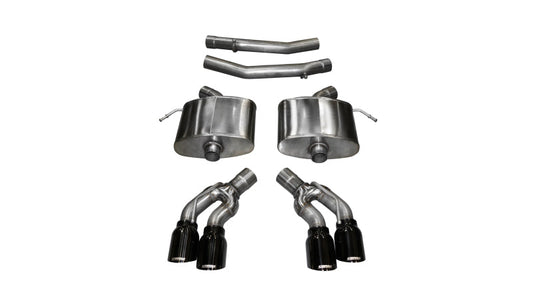 Corsa Performance 2016 Cadillac CTS V 6.2L V8 2.75in Black Xtreme Axle-Back Exhaust 156Z5