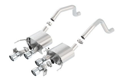 Borla 15 Chevy Corvette C7 ZO6 6.2L w/o AFM w/ NPP ATAK Quad RD RL AC Tips Center Rear Exit Exhaust