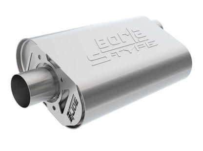 Borla CrateMuffler Big Block Chrysler/Dodge/Plymouth (Mopar) Offset/Offset 14inx4.35inx9in Muffler 400940