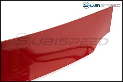 OLM Paint Matched Rear Window Roof Visor / Spoiler - Lightning Red / Firestorm Red - 2015-2021 Subaru WRX / STI