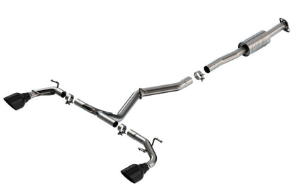 Borla 22-23 Subaru BRZ/Toyota GR86 2.4L RWD AT/MT ATAK Catback Exhaust - Black Chrome Tips 140910BC