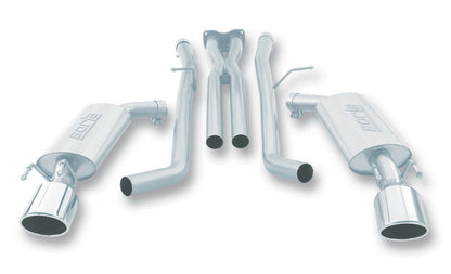 Borla 05-06 Pontiac GTO Coupe 2dr 6.0L 8cyl AT/MT 4spd/6spd RWD SS Catback Exhaust w/ inXin Pipe 140165