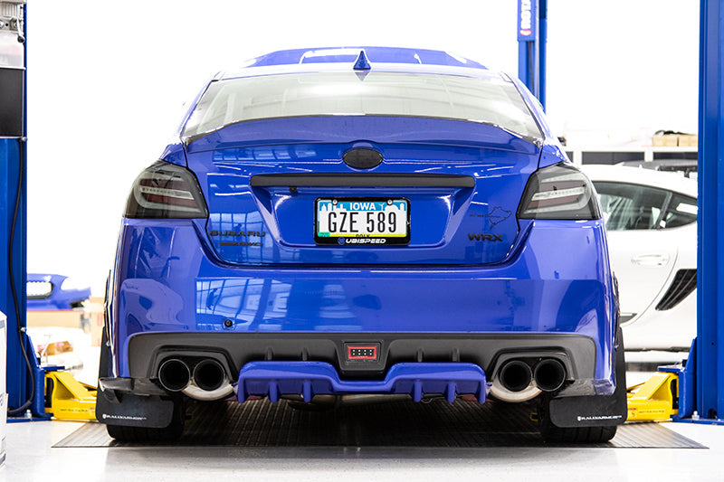 OLM A1 Style Paint Matched Rear Diffuser (Ice Silver Metallic) - 2015-2021 Subaru WRX / STI