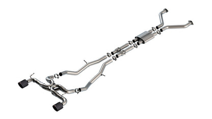 Borla 22-24 Nissan Z 2.5in ATAK Cat Back Exhaust 4.5in Tip - Carbon Fiber Black Anodized 140930CFBA