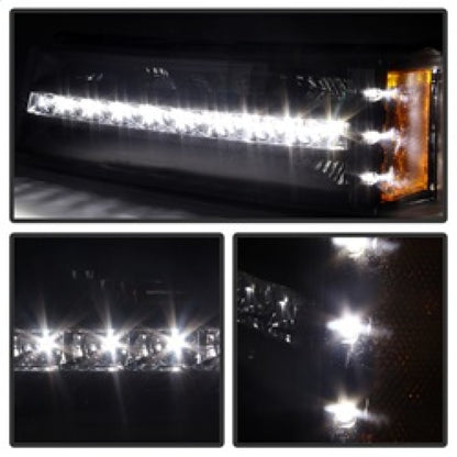 SPYDER Xtune Chevy Silverado 03-06 / Avalanche 02-06 LED Bumper Lights Black CBL-JH-CS03-LED-BK 9027482