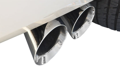 Corsa Performance Cat Back Exhaust, Sport, 3in, Single Side Twin Polished 4in Tips, 2015