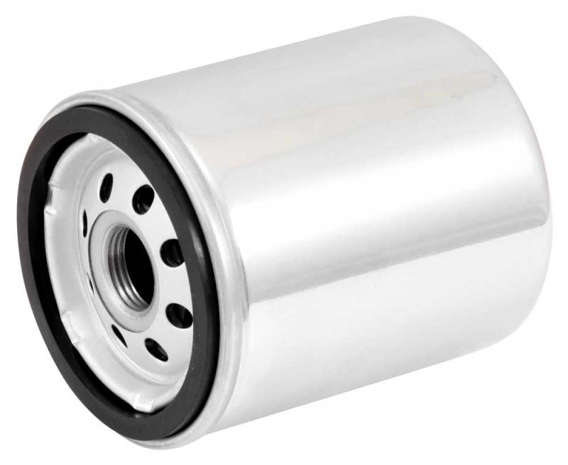 K&N Harley-Davidson 3in OD x 4.063in H Chrome Oil Filter