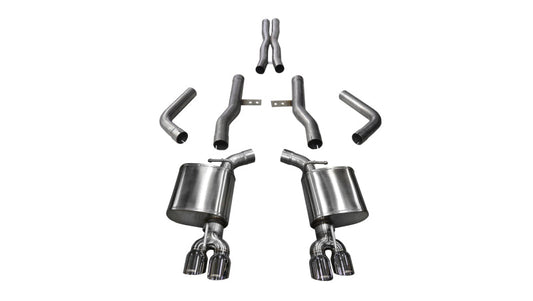 Corsa Performance 15-17 Dodge Challenger Hellcat Dual Rear Exit Extreme Exhaust w/ 3.5in