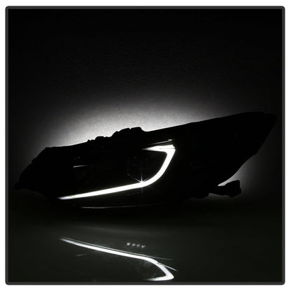 SPYDER xTune 09-14 Acura TSX Projector Headlights - Light Bar DRL - Black (PRO-JH-ATSX09-LB-BK) 9042218