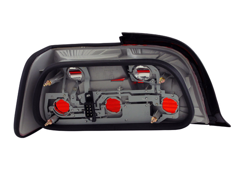ANZO 1992-1998 BMW 3 Series E36 Coupe/Convertible Taillights Red/Clear