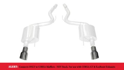 Corsa Performance Corsa 15-17 Ford Mustang GT 3.0in Inlet /4.5in Outlet Polished Tip Kit