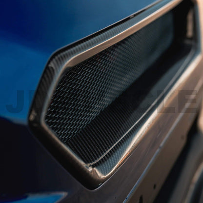 JDMuscle [18-21 WRX/STI] V2 Carbon Fiber Grille | Twill / Honey Comb