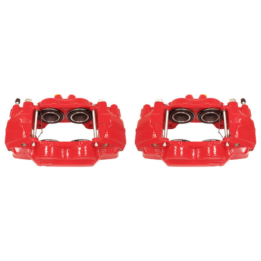Power Stop 03-09 Toyota 4Runner Front Red Calipers w/o Brackets - Pair