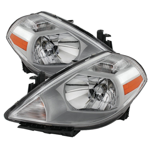 SPYDER Xtune Nissan Versa 07-12 Crystal Headlights Chrome HD-JH-NV07-AM-C 9023620