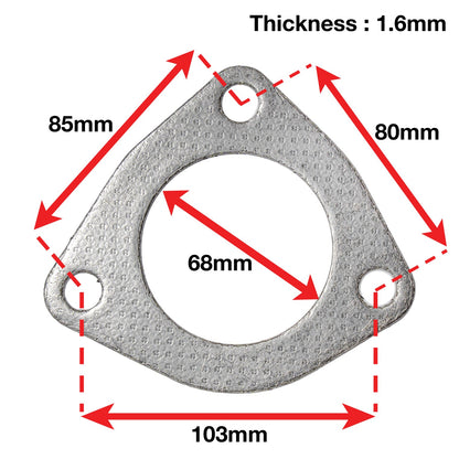 APEXi A'PEXi Exhaust Gasket (Three Bolt) - Replacement