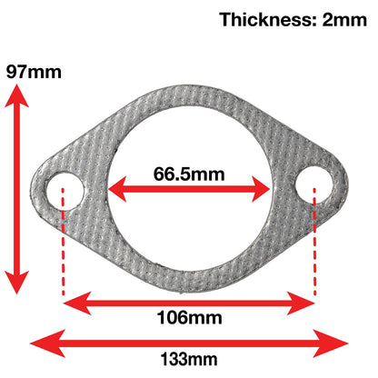 APEXi A'PEXi - Exhaust Gasket (Two Bolt) - Replacement