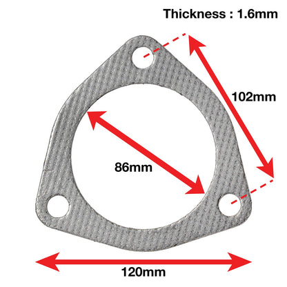 APEXi A'PEXi Exhaust Gasket (Three Bolt) - Replacement