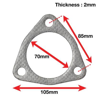 APEXi A'PEXi Exhaust Gasket (Three Bolt) - Replacement