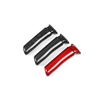JDMuscle [22-25 WRX, 15-21 WRX/STI, 22-25 BRZ/GR86] Carbon Fiber E-Brake Handle - Black / Red / Forged