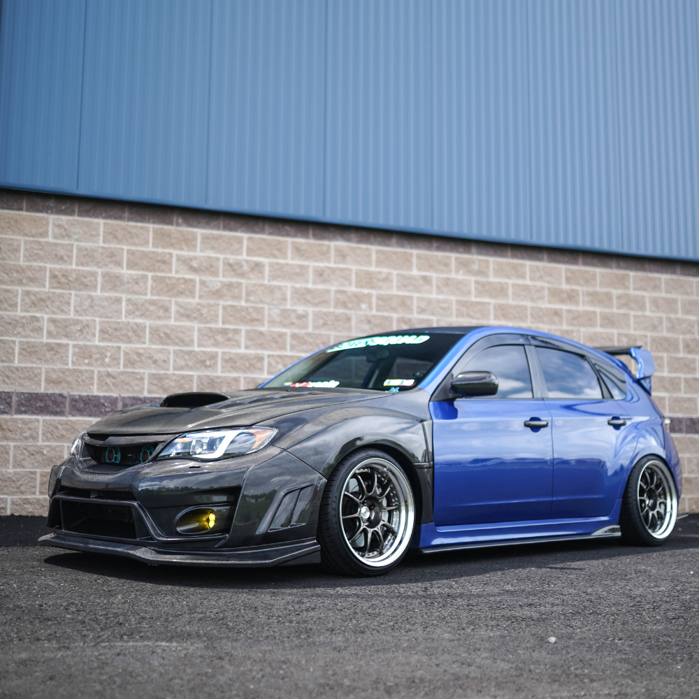 JDMuscle [10-14 WRX, 08-14 STI] VS Style Front Bumper - FRP / Carbon Fiber