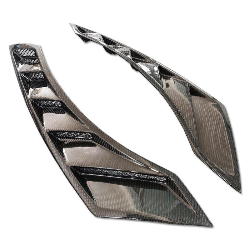 JDMuscle [09-24 GT-R] Carbon Fiber Fender Ducts - NSM Style