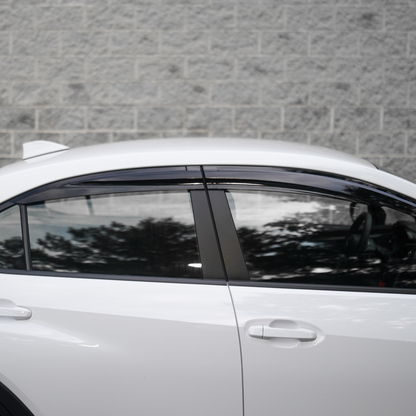 JDMuscle [22-25 WRX] V1 Rain Guards / Window Visors-Acrylic/Carbon Fiber
