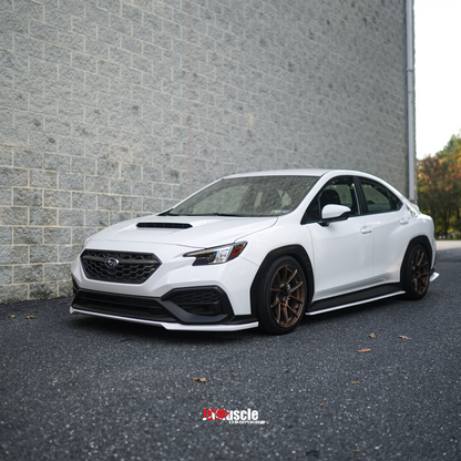 JDMuscle [22-25 WRX] Front Lip | OE+ Style Paint Matched / Gloss Black