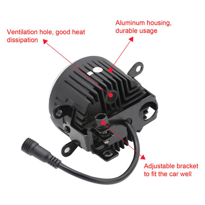 JDMuscle [15-21 WRX or STI, 13+ BRZ or FT86, 14+ Forester] LED / Halo DRL Fog Light Housings