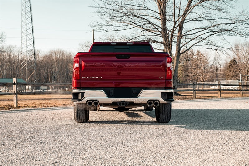 CORSA Performance Corsa 19-23 Chevrolet Silverado 1500 Cat-Back Dual Rear Exit with Twin 4in Polished Pro-Series Tips 21200