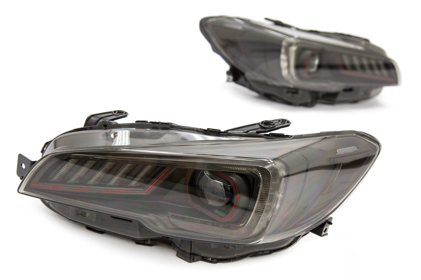 OLM Sokudo LED Headlights with DRL + Sequential Turns - 2015-2021 Subaru WRX / STI