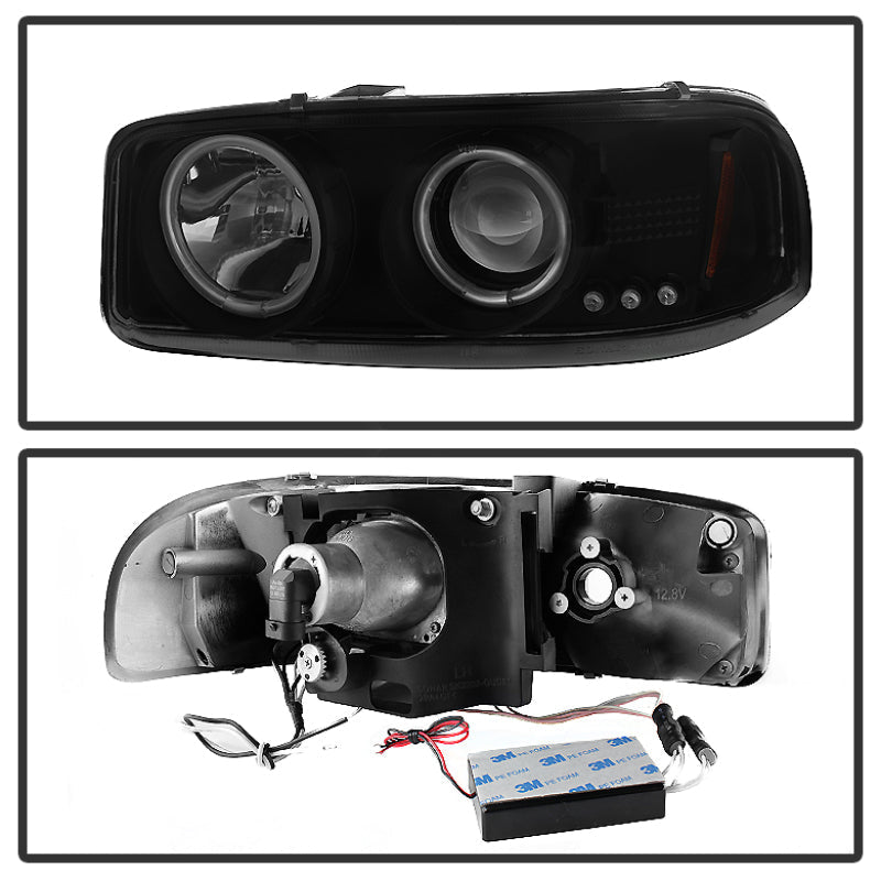 Spyder GMC Sierra 1500/2500 99-06 Projector Headlights CCFL Halo LED Blk Smke PRO-YD-CDE00-CCFL-BSM 5078704